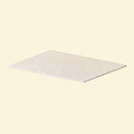 Plan de travail classique en céramique blanc pour cuisine extérieure Pilotis Vivaplancha.
::visuel:creme