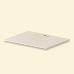 Bancada de trabalho em cerâmica branca para módulo plancha Pilotis Vivaplancha.
::visuel:creme