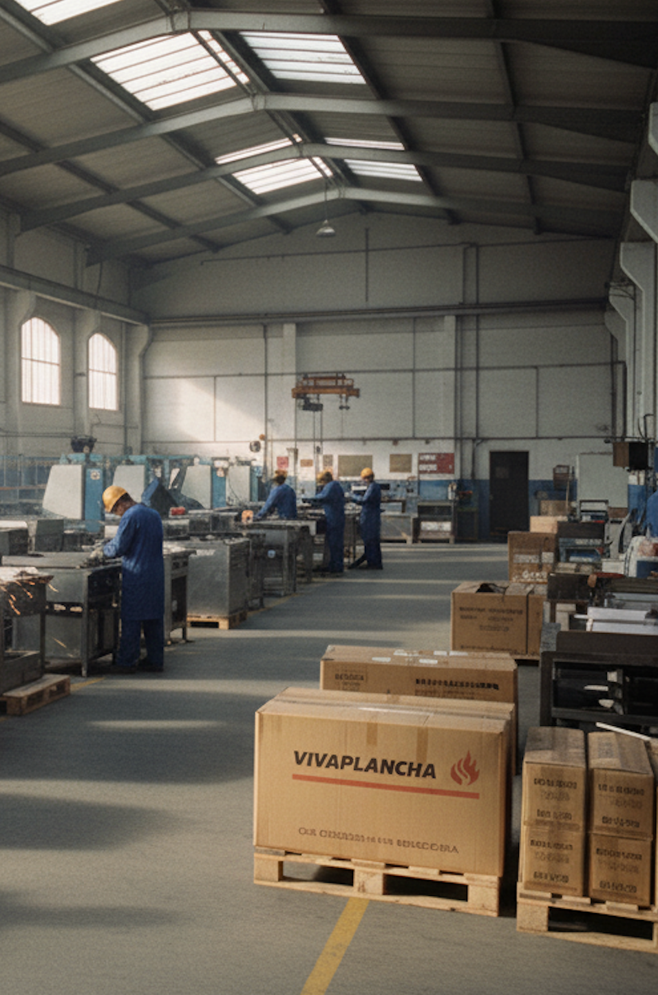 Premiers ateliers de fabrication Vivaplancha, début de l’aventure industrielle et artisanale de la marque